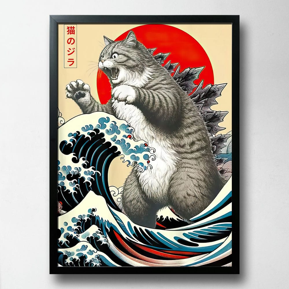 Постер Кетзілла Japan Art, ПВХ