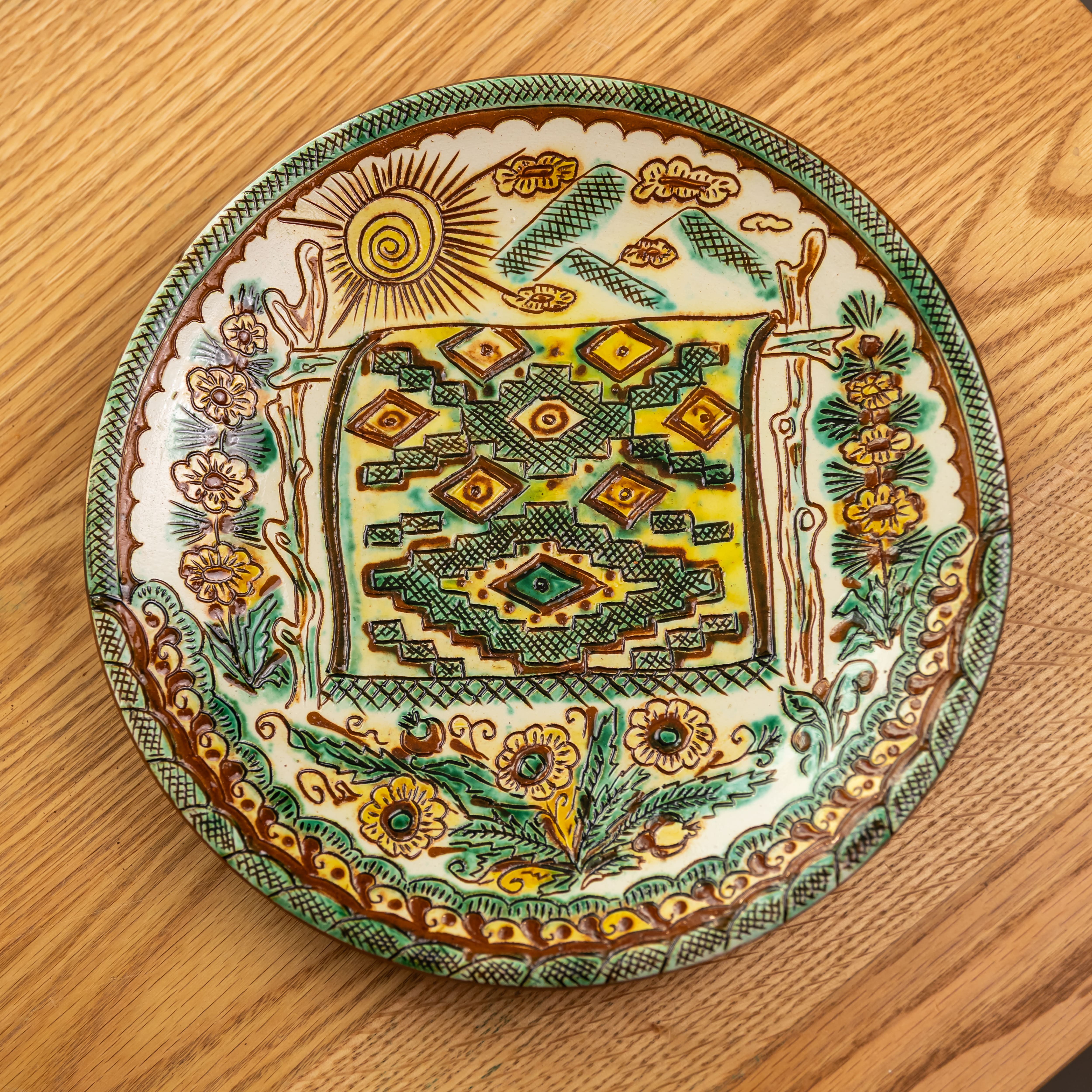 Декоративна таріль на стіну "Ліжник", 26 см