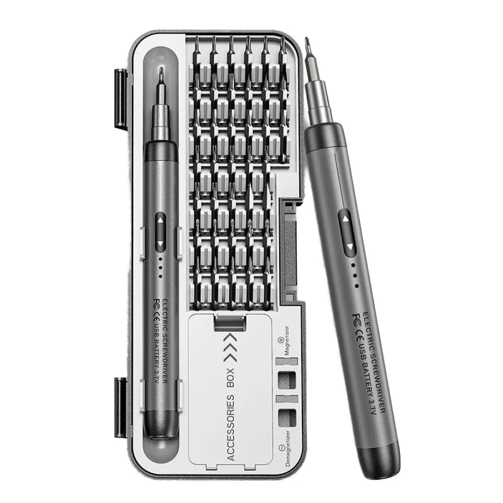 Акумуляторна викрутка Pro Tech Multi TK-S001 з набором біт 46in1 в кейсі