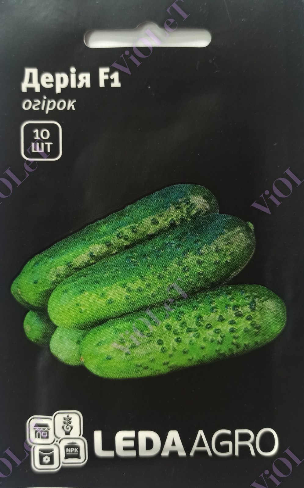 Дерія F1, огірок самозапильний, 10 шт., Leda Agro