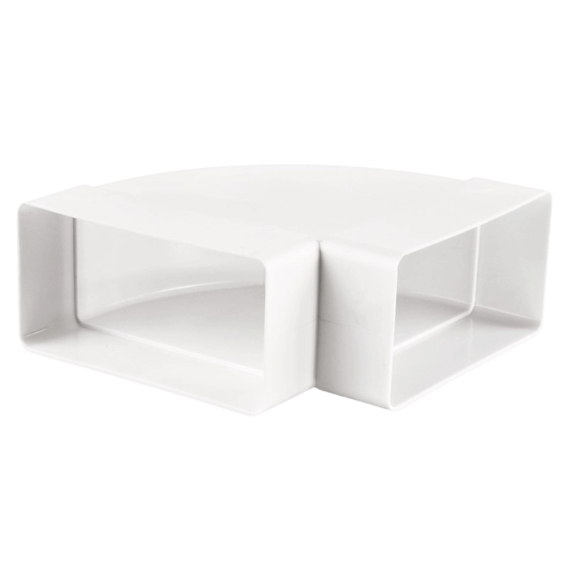 Коліно горизонтальне 60х122 90 ° для плоских каналів ВЕНТС 7271