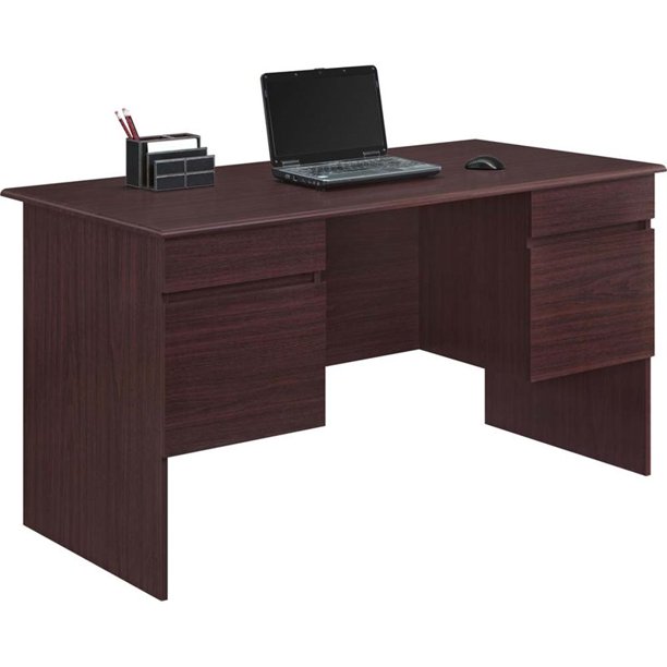 Altra District Double Pedestal Desk (Cherry)