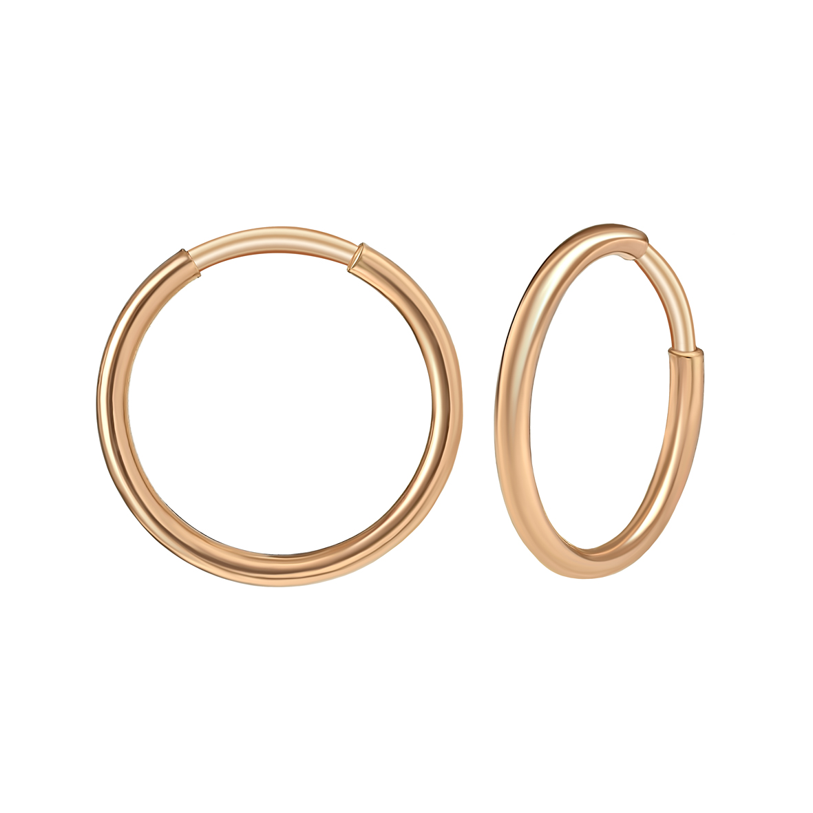 Feine Mini-Creolen aus 585er Gold – 11 mm