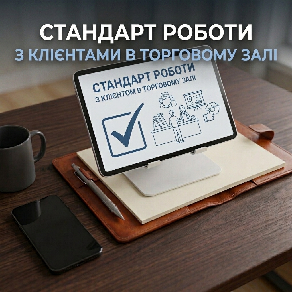 Страндарт роботи з клієнтами в торговому залі