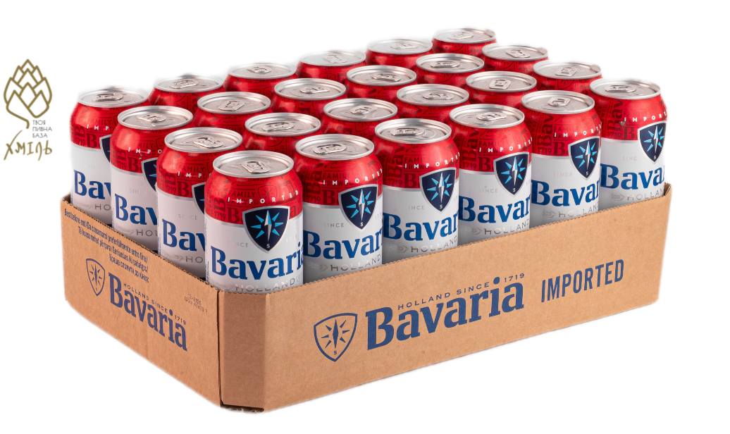 Пиво Bavaria 0.0% 0,5 ж/б (24шт/уп)