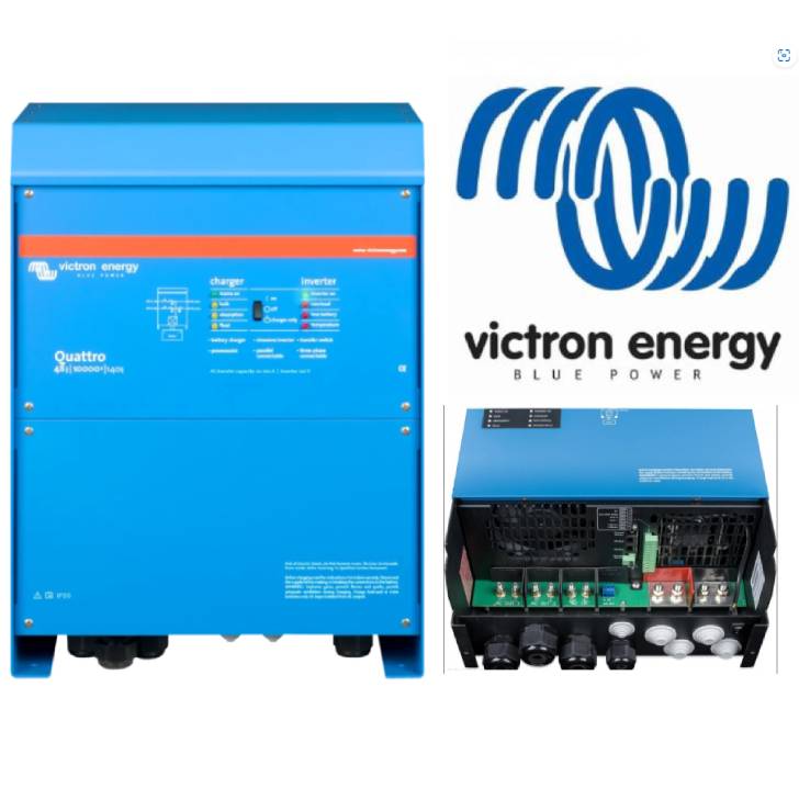 Інвертор для сонячних  електростанцій Victron Energy Quattro 48/10000/140-100/100 -