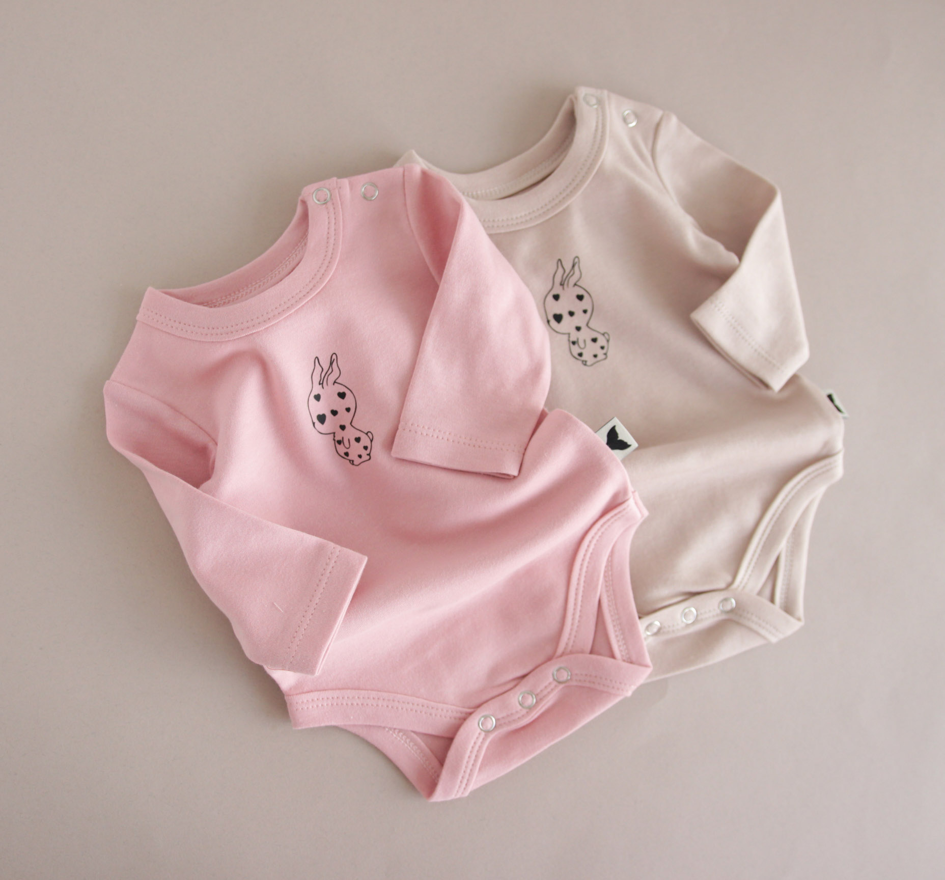 Боді для дівчинки з зайченям 2 шт