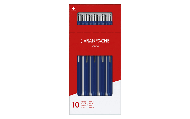 Коробка з 10 кулькових ручок 849™ CLASSIC LINE синього сапфірового кольору