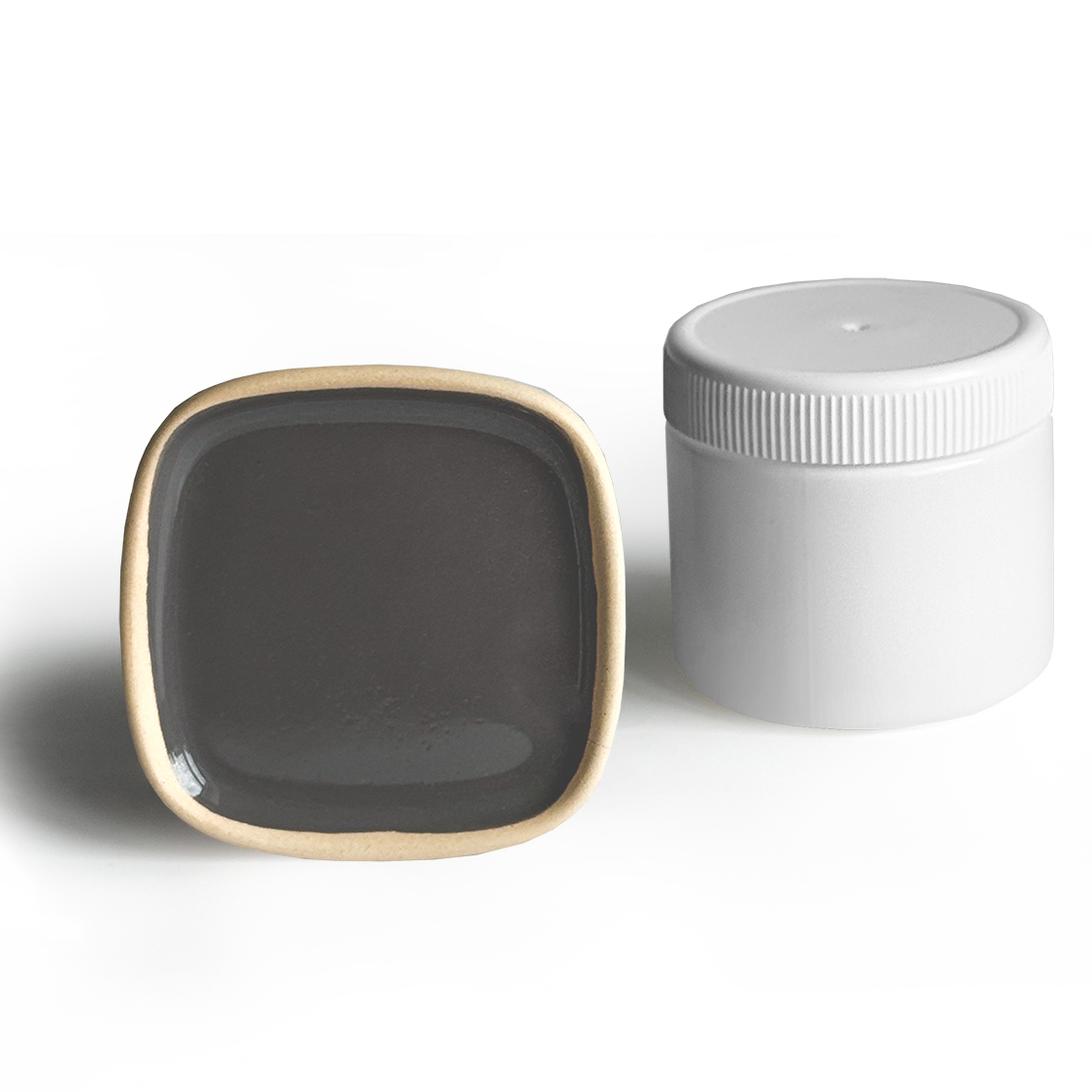 Глазур для кераміки глянцева темно-сірий | 1020 - 1100 C G02