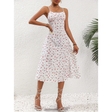 Polka Dot Suspender Maxi Dress For Women | Summer Sleeveless Long Dress