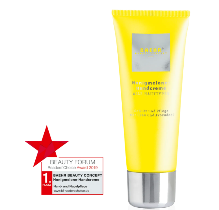Крем для рук медова диня з олією авокадо та сечовиною Baehr Honigmelone Handcreme, 30 мл