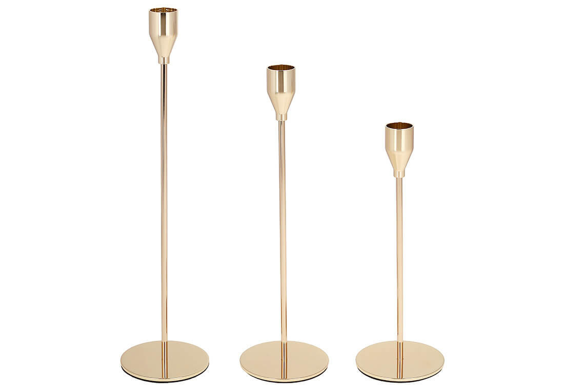 Набір свічників на високій ніжці