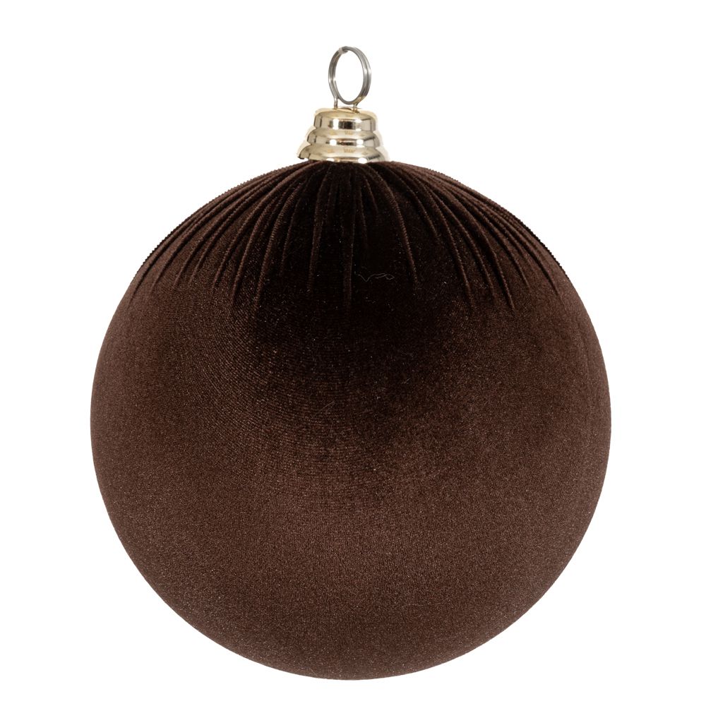Оксамитова куля Шоколад, 25 см