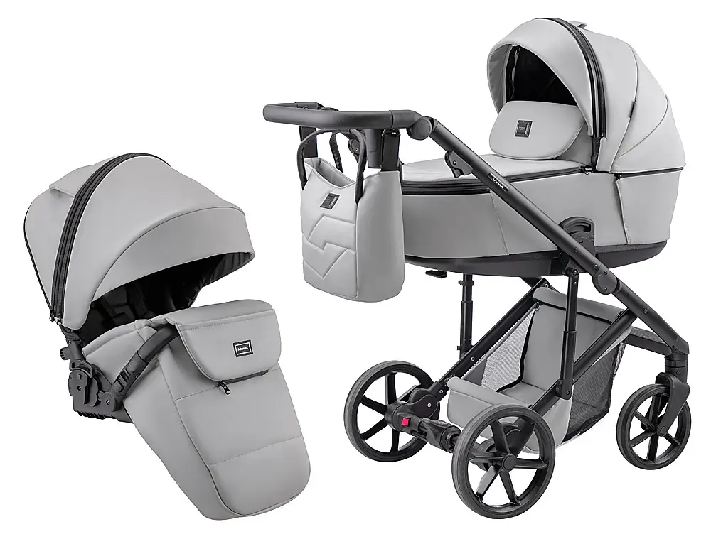 Коляска 2 в 1 Adamex Dolce Eco SA-3 світло-сірий