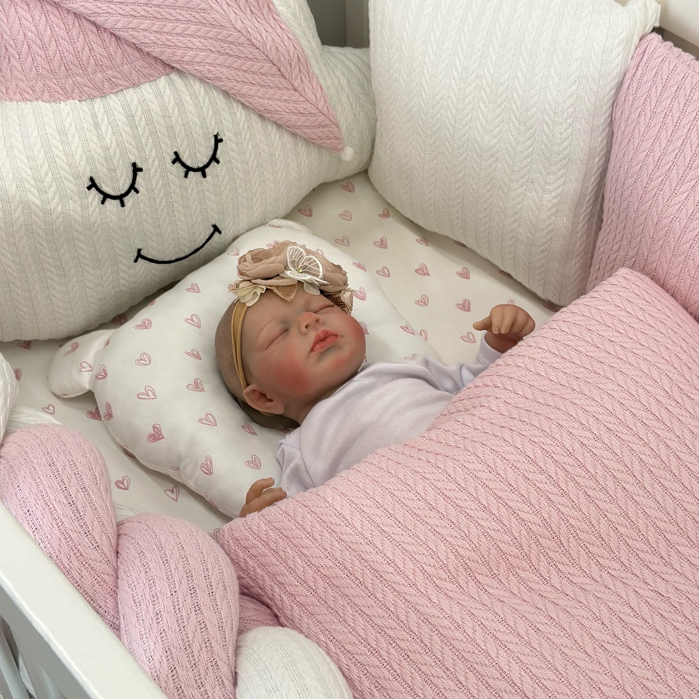 В ліжечко набір Babys «Хмаринка соня» рожевий