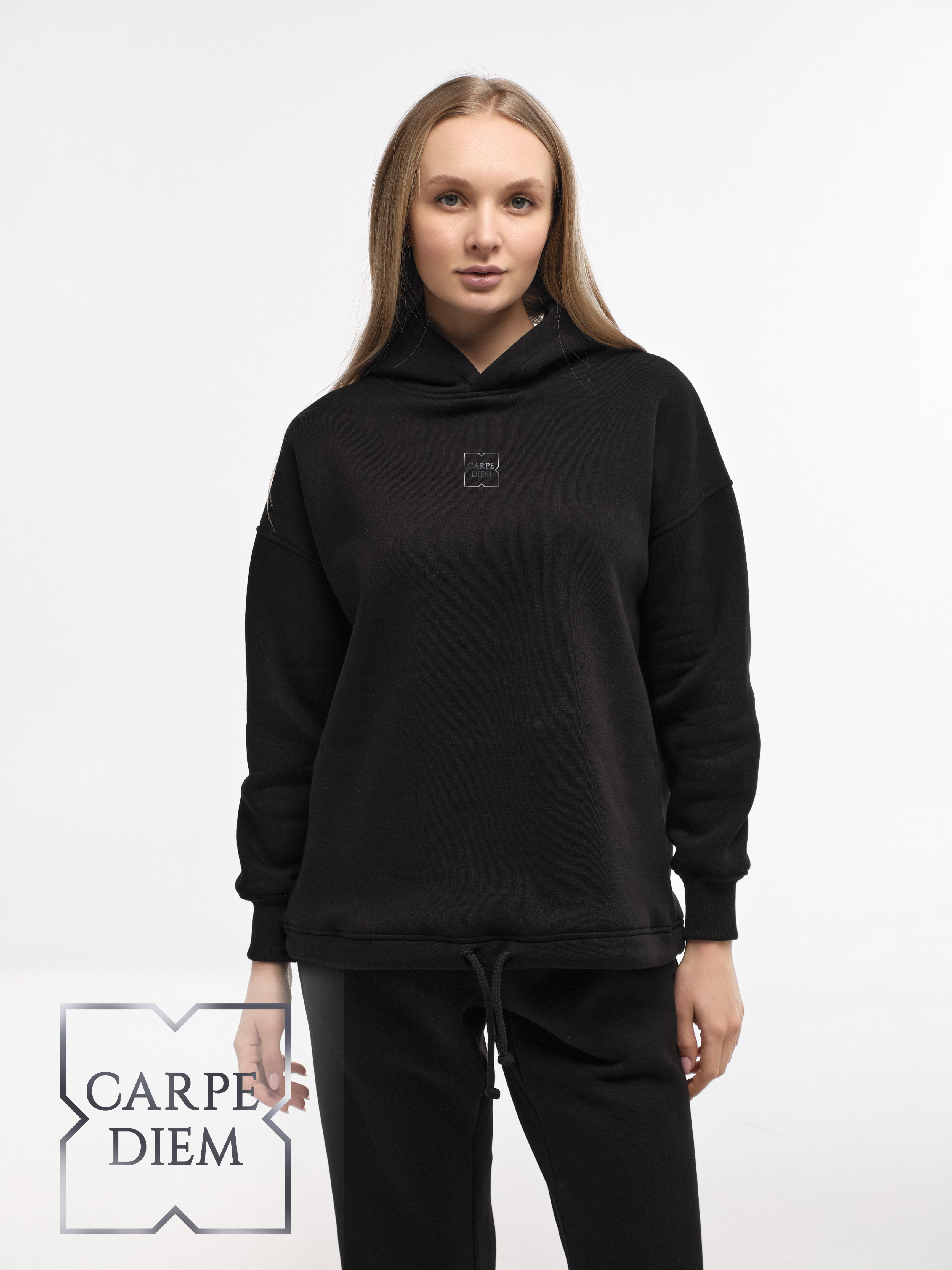 HOODIE "CARPE DIEM" | LACE | BLACK EMOTION | XH2
