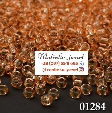 Бісер помаранчевий, кристальний