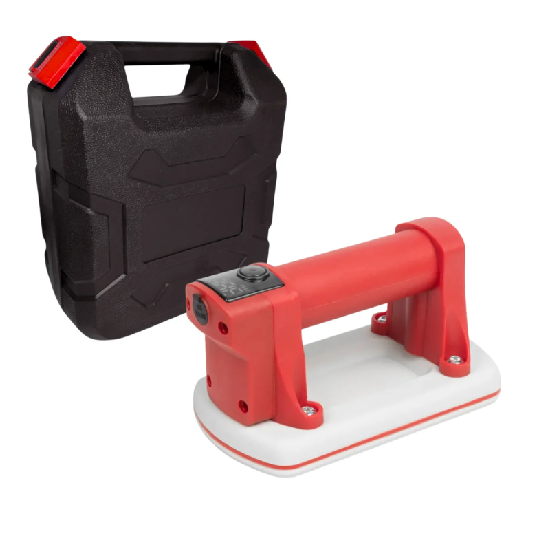 Присоска  MINI 170×93 мм 90 кг з автопідкачуванням червона