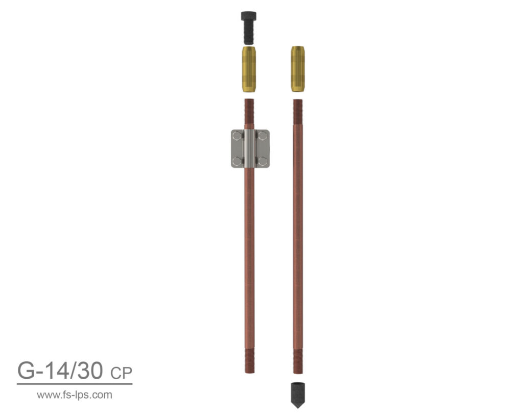 Комплект уземлювача д14,2 мм поміднений 3 м CP