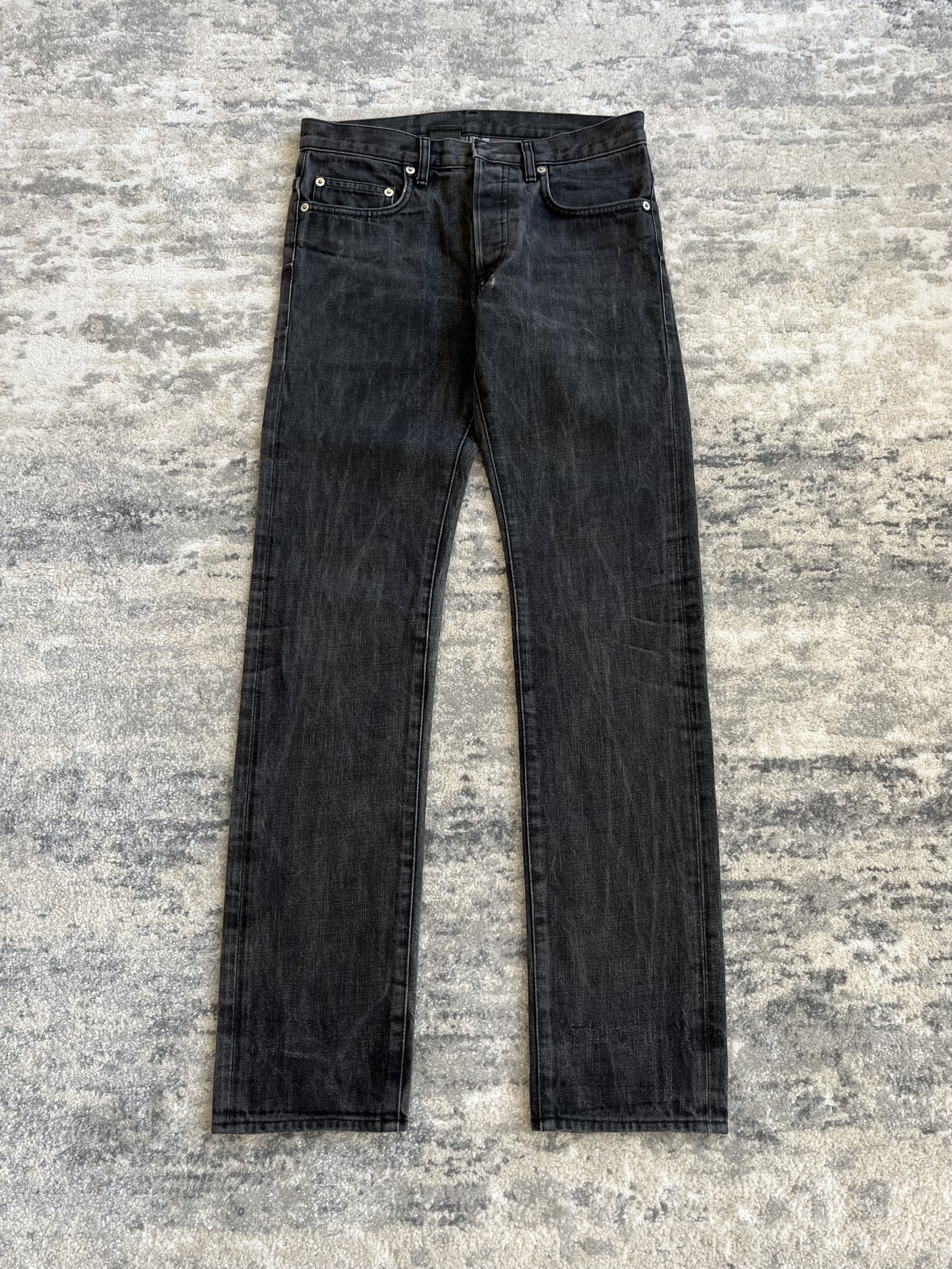 dior homme aw07 "navigate" grey wash denim