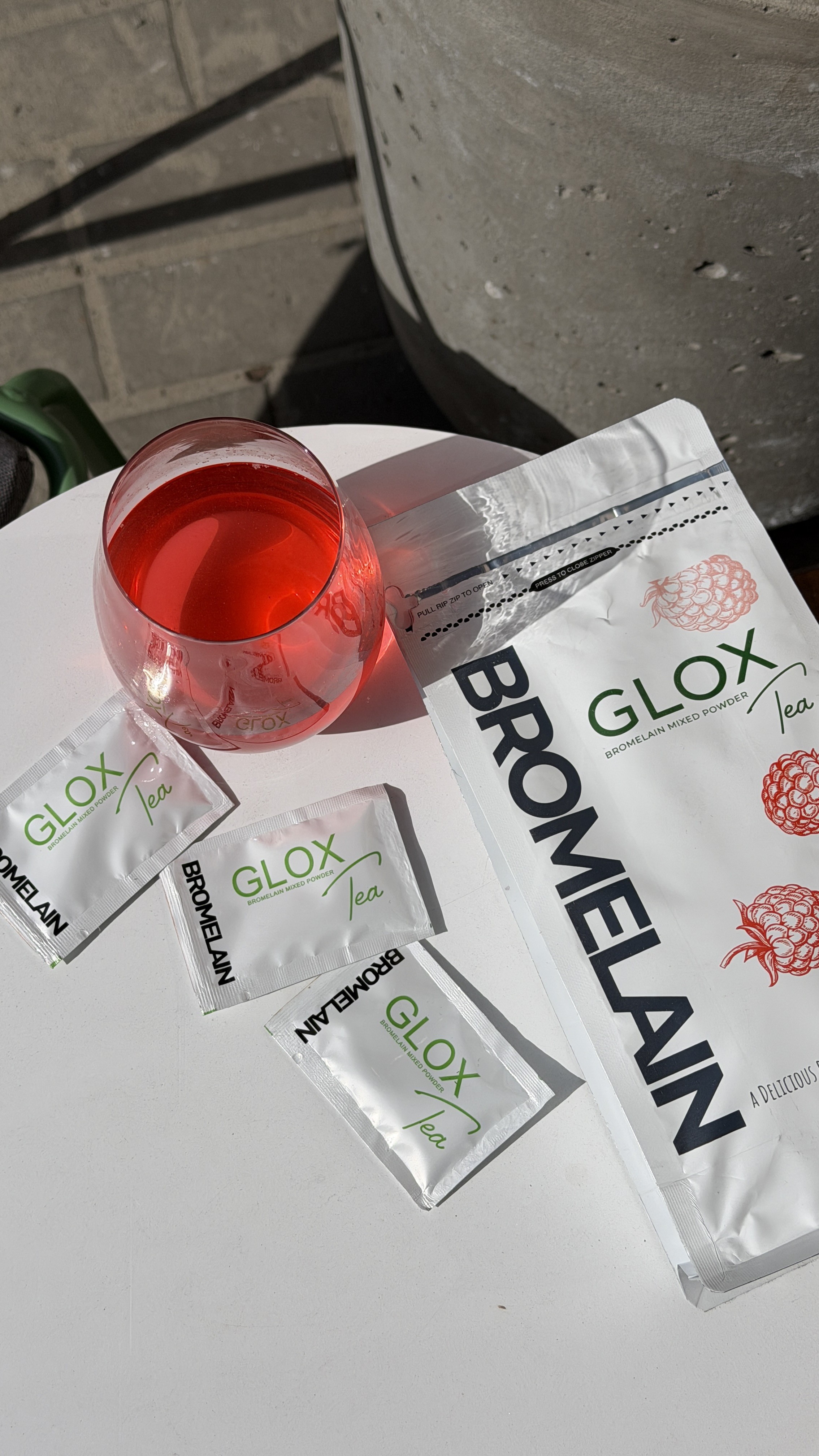 Функціональний напій з бромелайном Glox, 30 шт