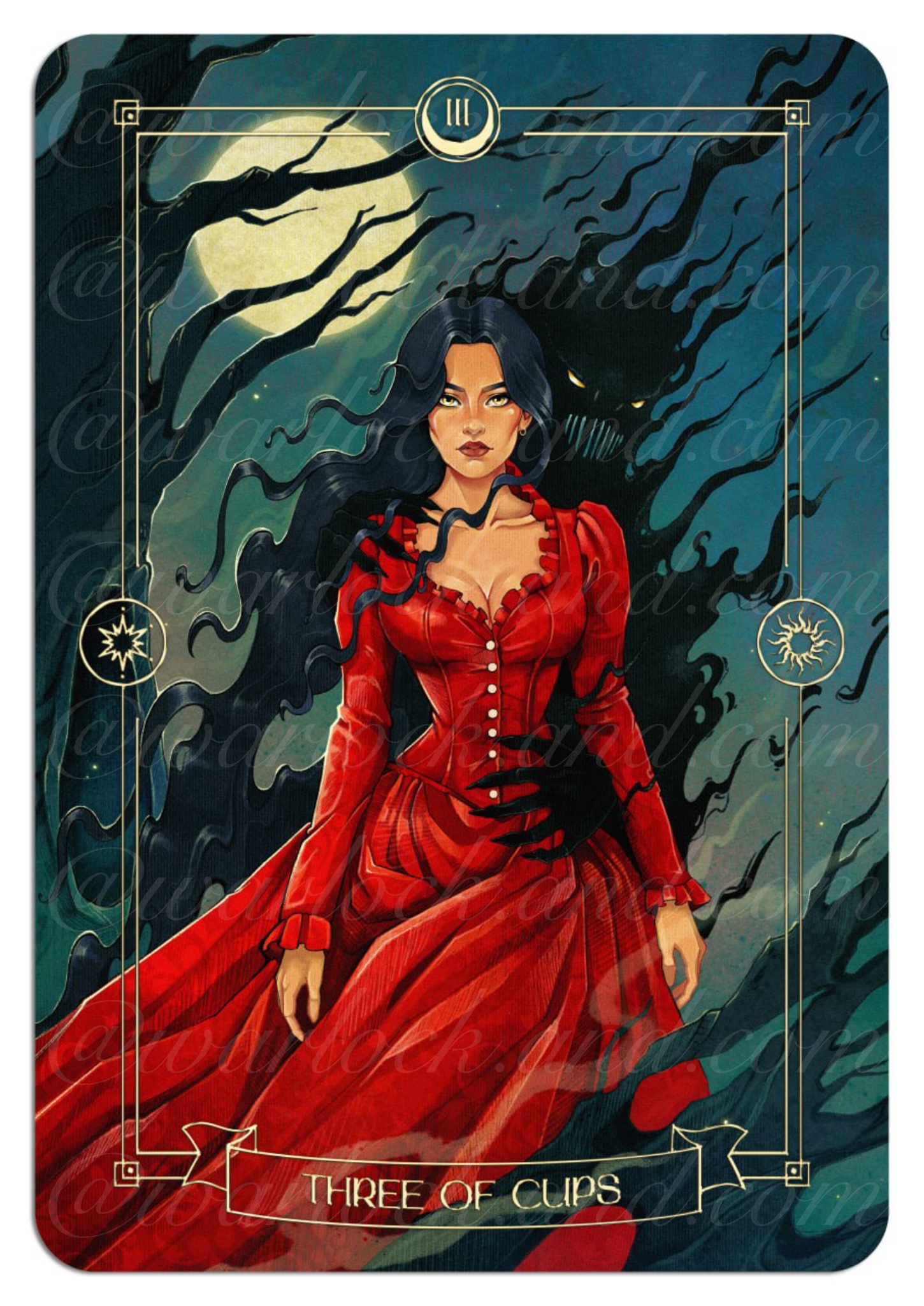 Карта таро Three of Cups 