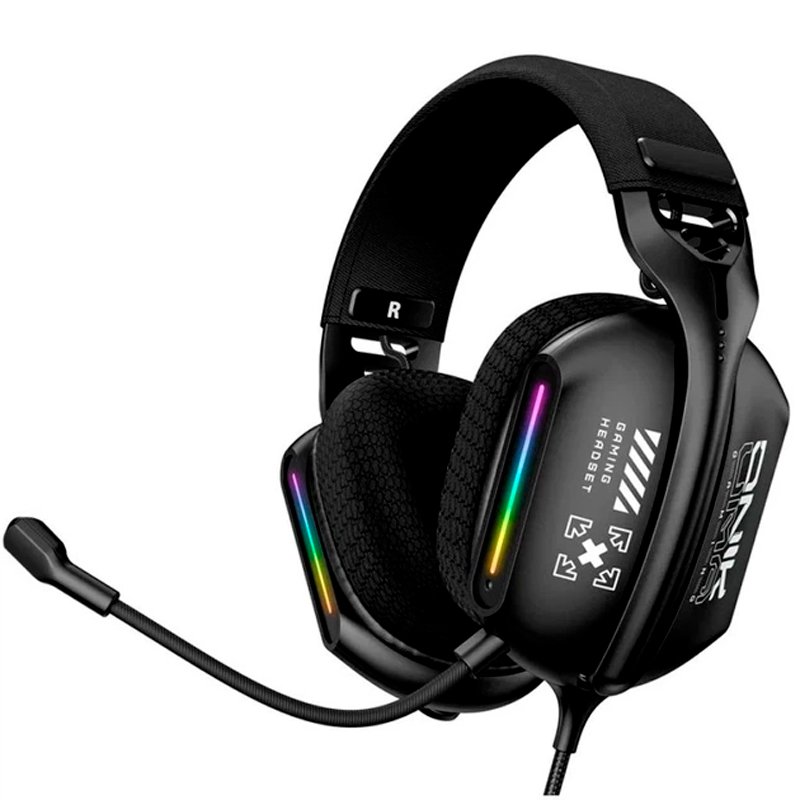 Навушники ігрові Onikuma X12 RGB (3,5 jack/USB) + mic Black