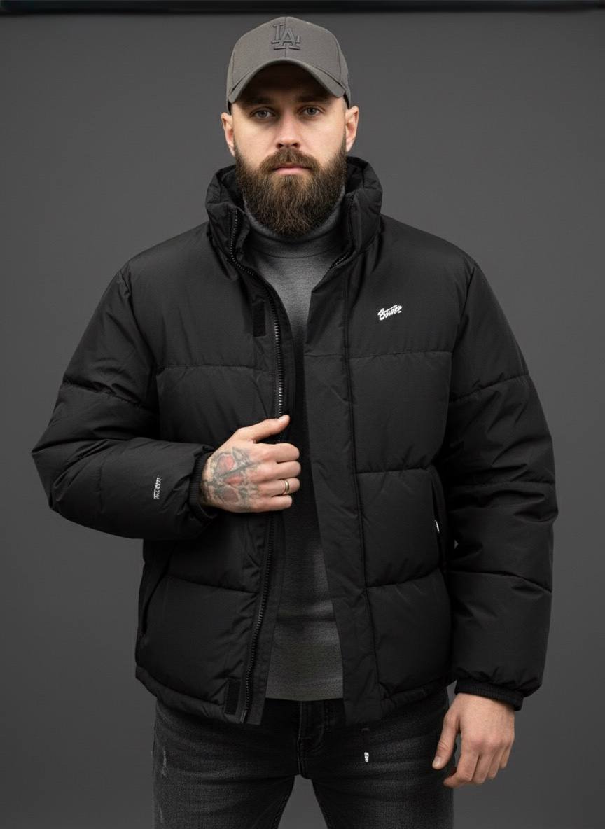 Універсальна ексклюзивна чоловіча куртка black: стильна чорна куртка, преміум якість. Офіційний сайт