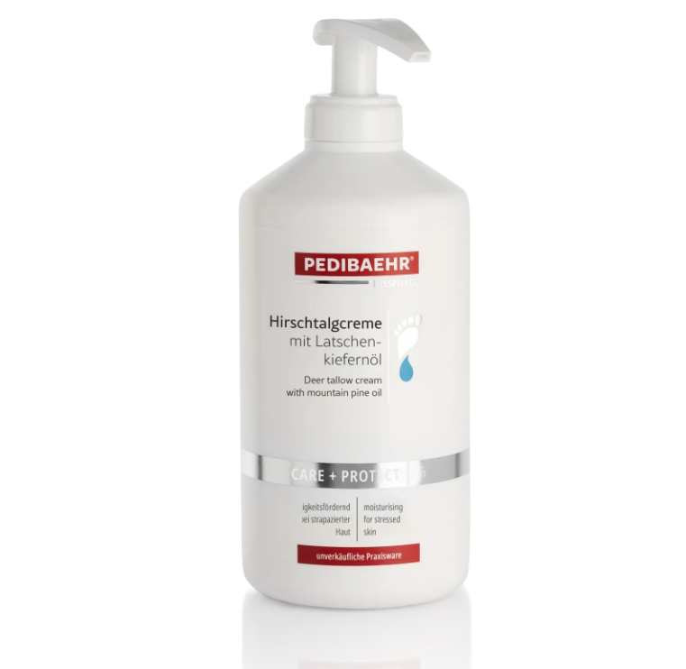 Крем зі 100% оленячим жиром проти глибоких тріщин PediBaehr Hirschtalgcreme, 500 мл