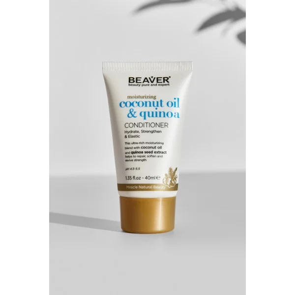 Кондиціонер розгладжуючий для сухого і неслухняного волосся з кокосовою олією - Moisturizing Coconut Oil & Quinoa Conditioner