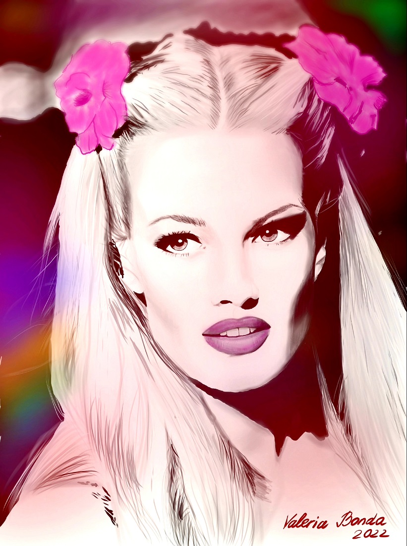 "Summer". Original digital print by Valeria Bonda, printed on a hoodie (unisex)