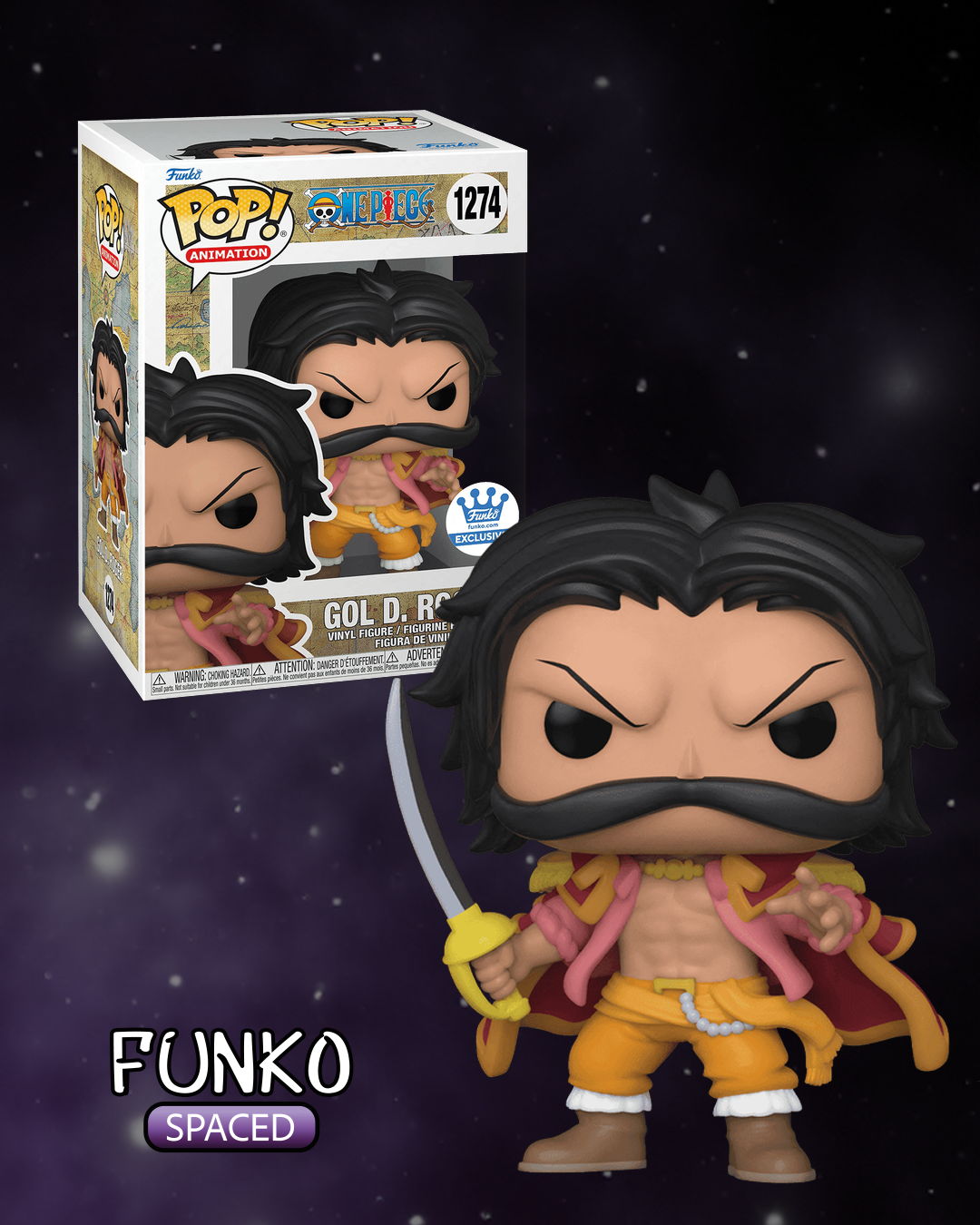 Фігурка Funko Pop One Piece - Gol D. Roger | Фанко Поп Сім Ван Піс - Gol D. Roger #1274