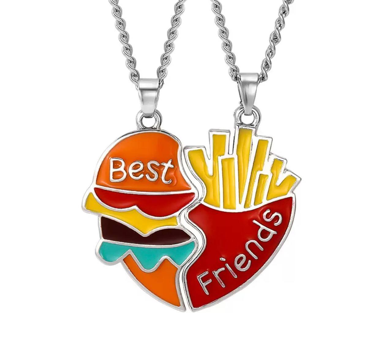 Набір парних кулонів Best Friends, парні кулони, парні підвіски для друзів, подарунок для подруги