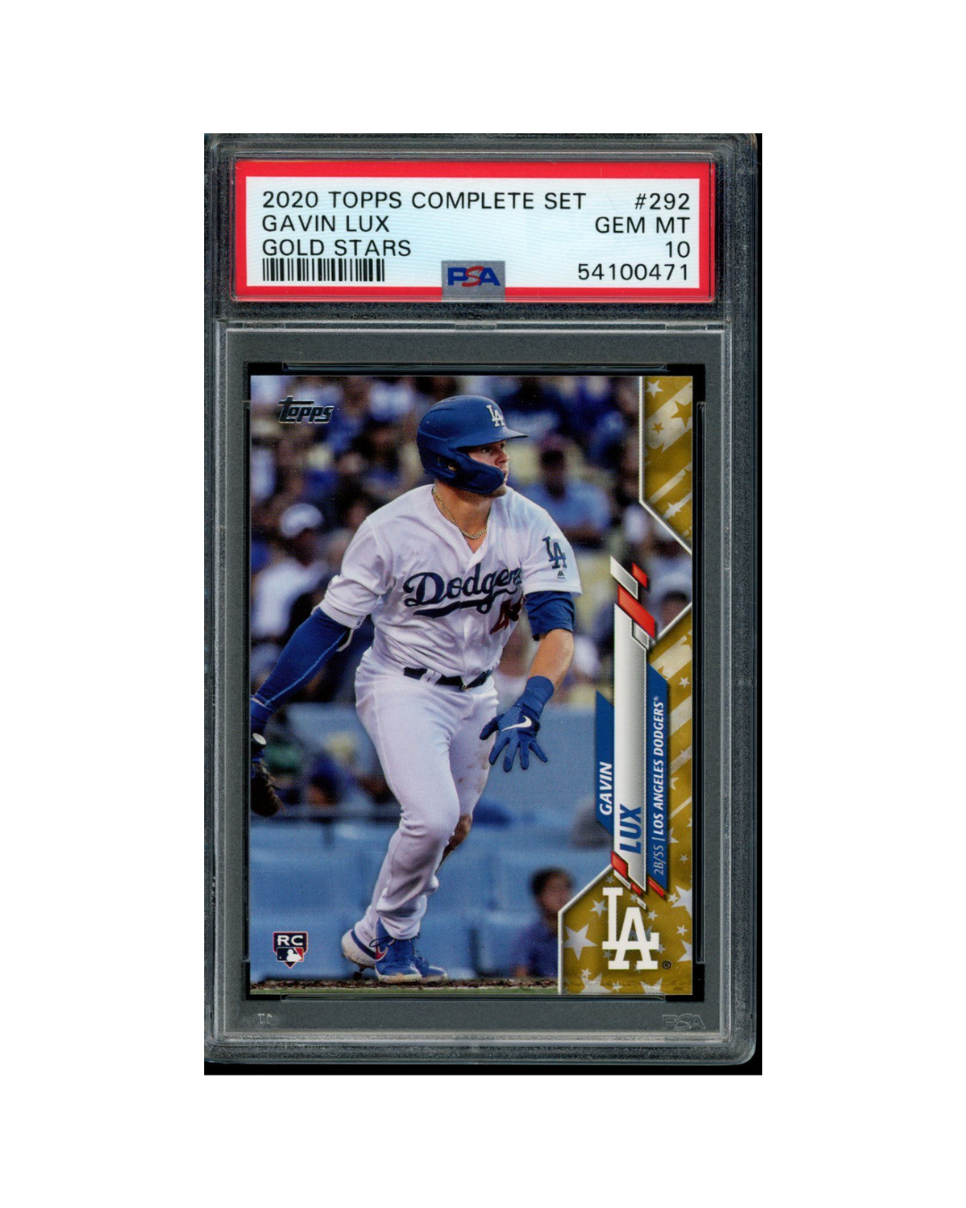 2020 TOPPS COMPLETE SET #292 GAVIN LUX GOLD STARS