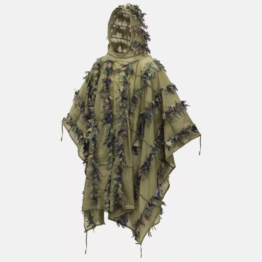Leaf Ghillie Poncho Пончо з листяного гліфі