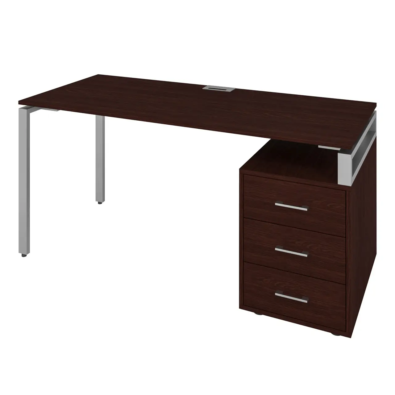 Стіл керівника з тумбою LM 1, кабінет керівника, стіл керівника 1600/700/750 мм.