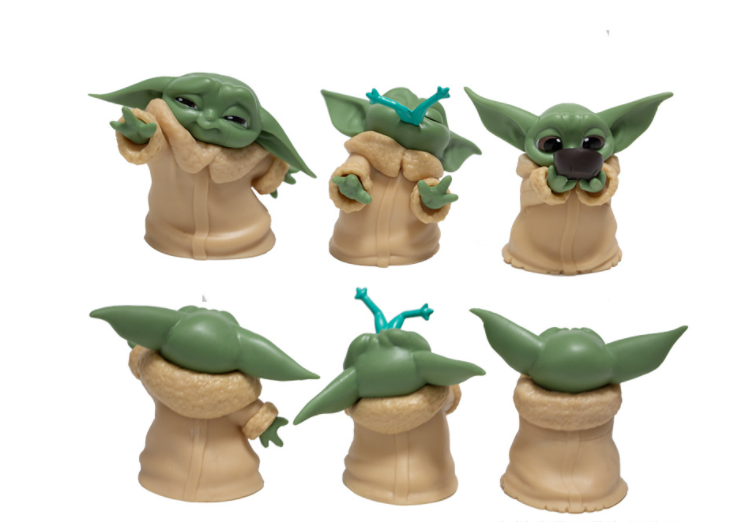 Набір фігурок 5в1 малюк Йода (МАНДОЛОРЕЦ) із серіалу "ЗВІЗНІ ВИНИ" — STAR WARS, MANDALORIAN