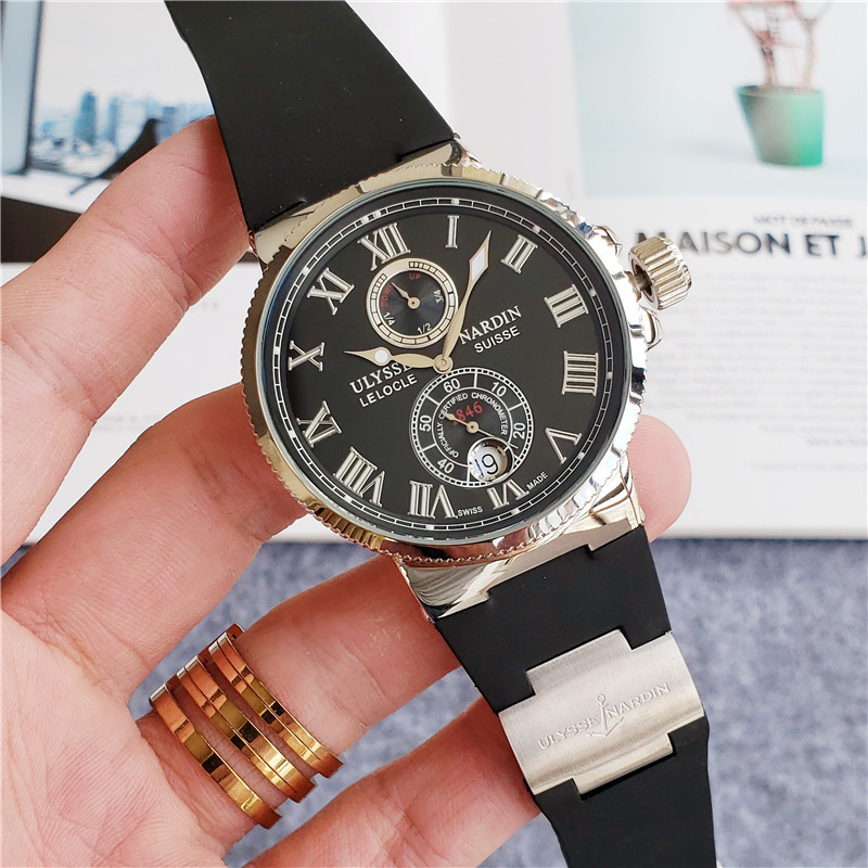 Ulysse Nardin Marine Chronometer features an 18k black
