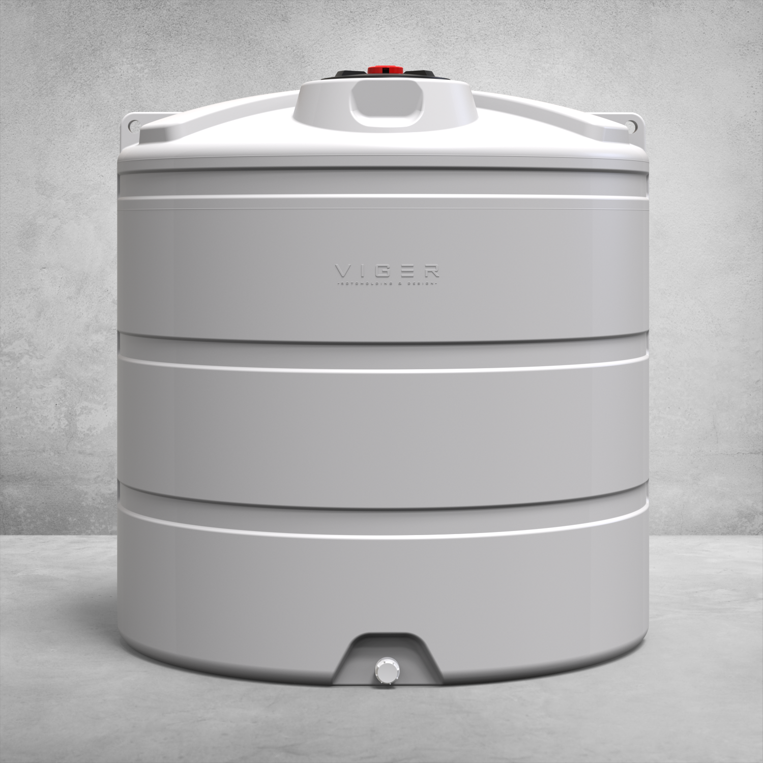 Пластикова ємність 5000 літрів, біла