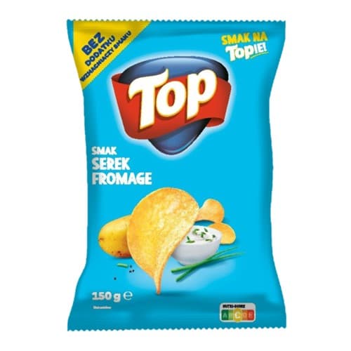 Картопляні чіпси Top сир та цибуля 150 г