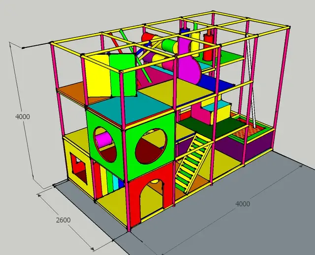 Лабіринт "Спорт" 4000х2600х4000мм