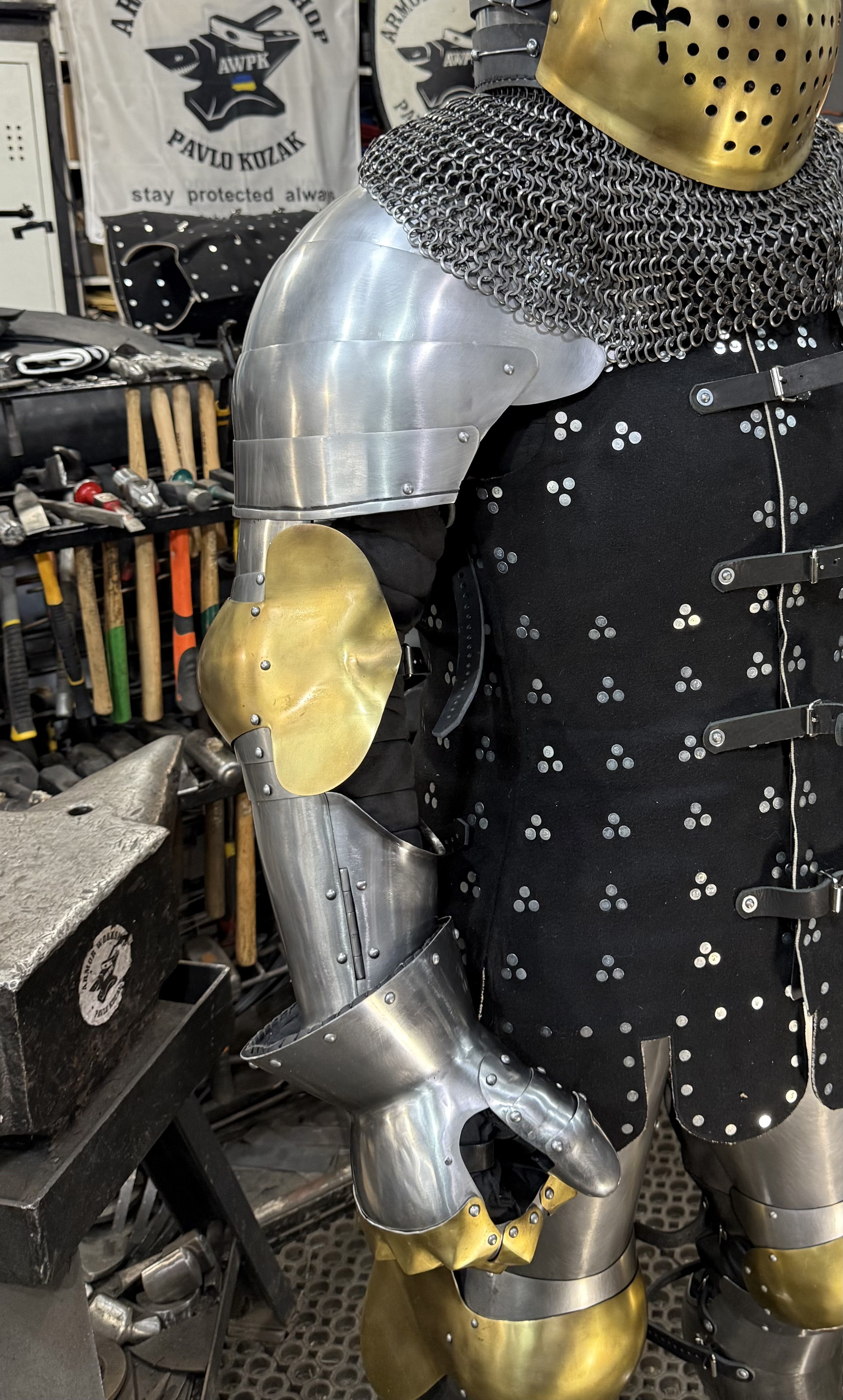Full armor arms “ brass elbow style”