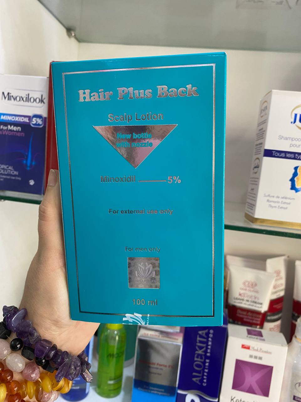 Hair plus back 5% Minoxidil Міноксидил лосьйон спрей 100 мл Андрогенна алопеція
