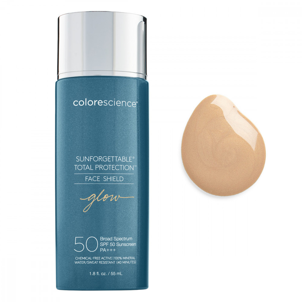 Сolorescience Total Protection Face Shield GLOW SPF 50, 55 ml - Сонцезахисний крем для обличчя з ефектом сяйва