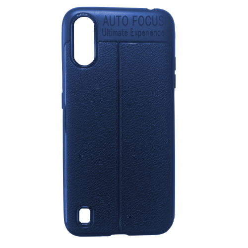 Силікон Auto Focus шкіра Samsung A01 (A015) blue