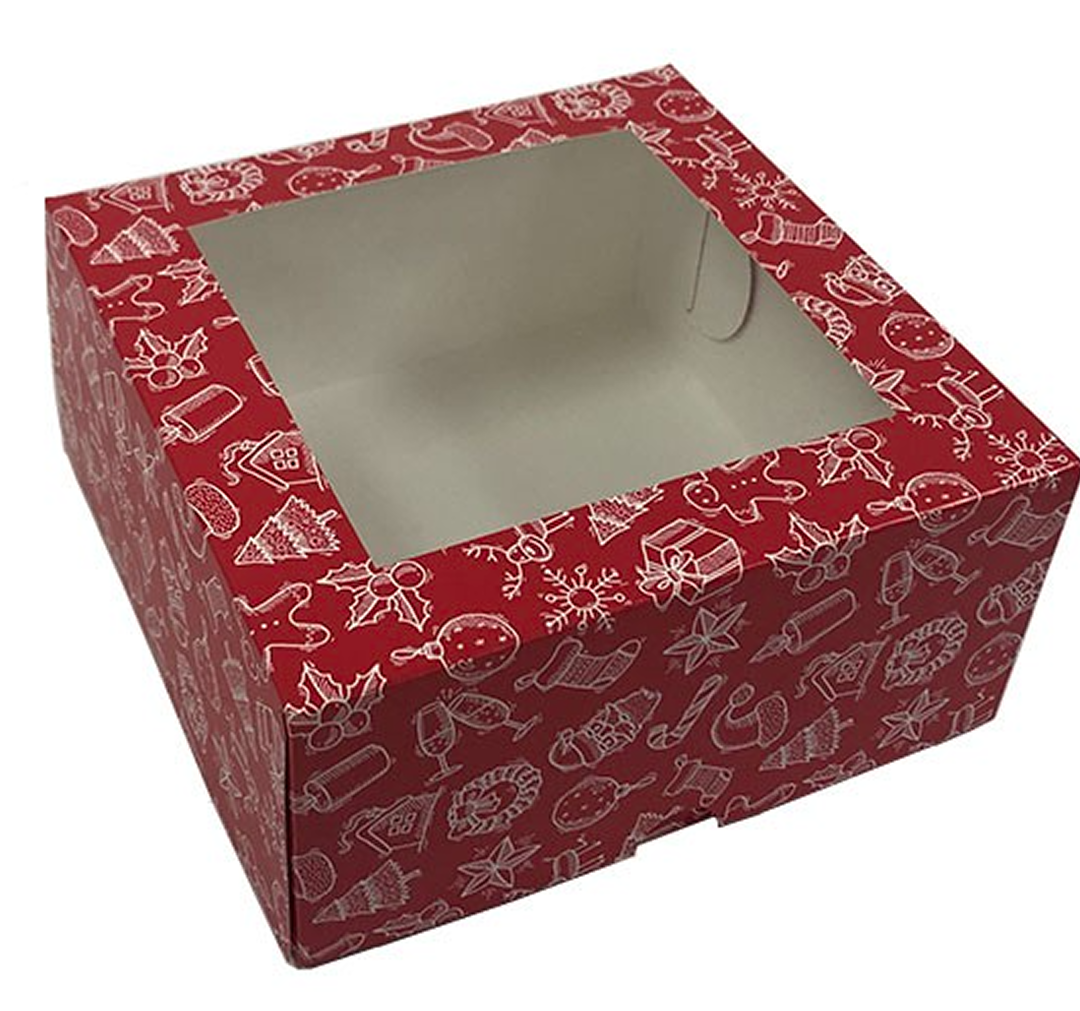 Для капкейків (на 4 шт.) з віконцем 16,5×16,5×8 см