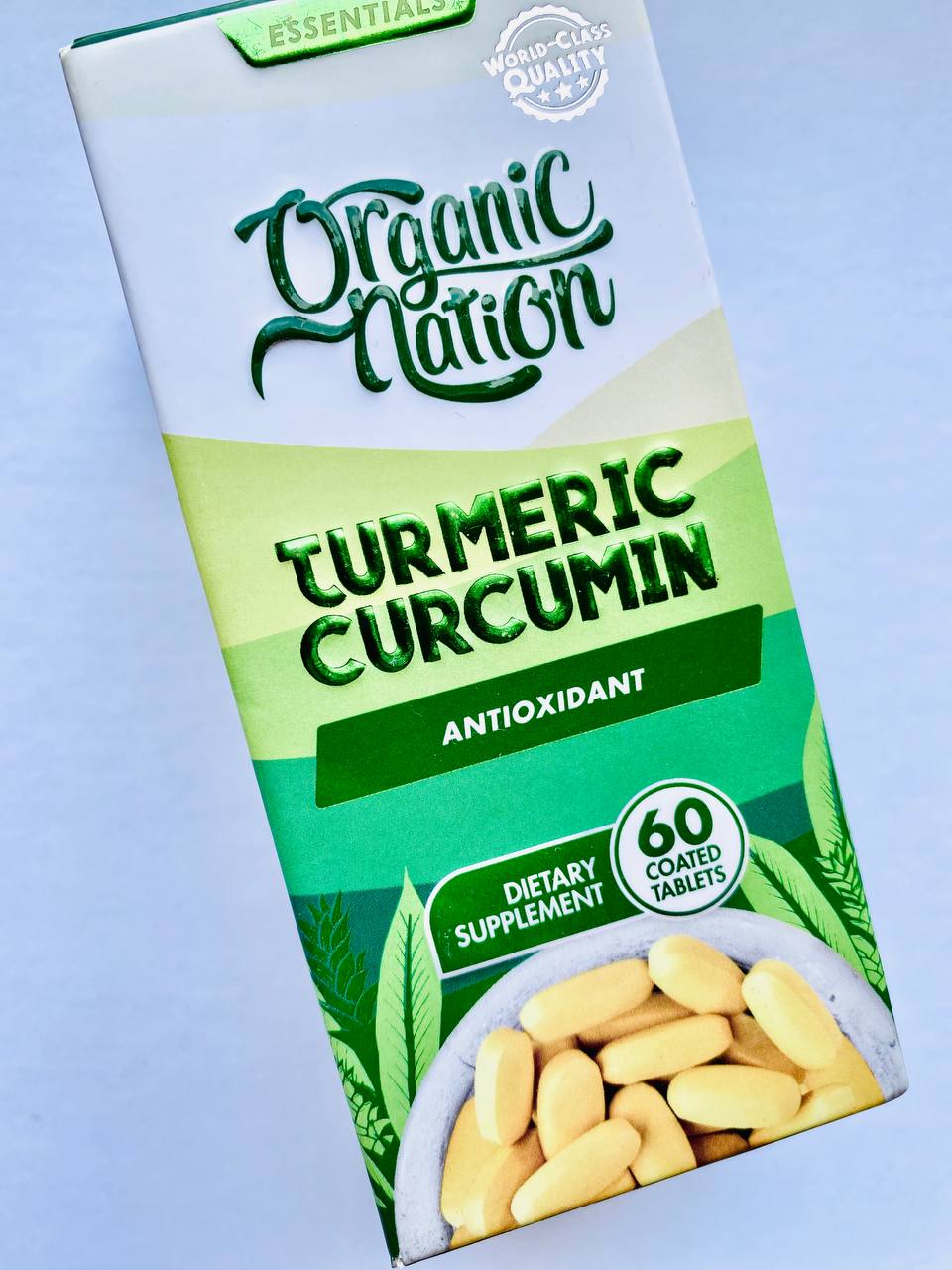 Organic Nation Turmeric Curcumin Antioxidant Куркума Куркумін 60 таблетки