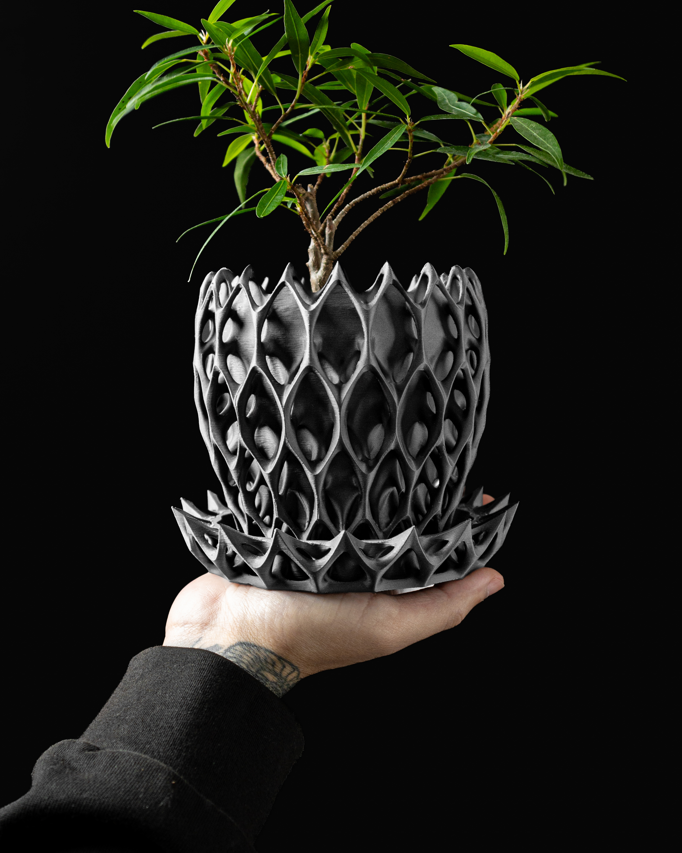 Invader Planter Pot – Modern 3D Printed Planter
