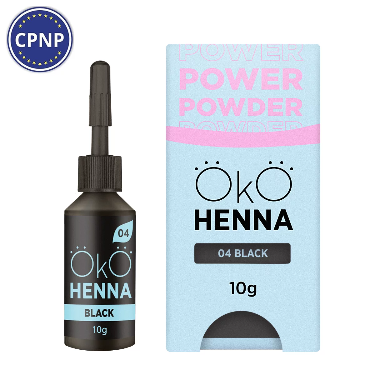 Къна за вежди OKO Power Powder, 04 Black, 10g