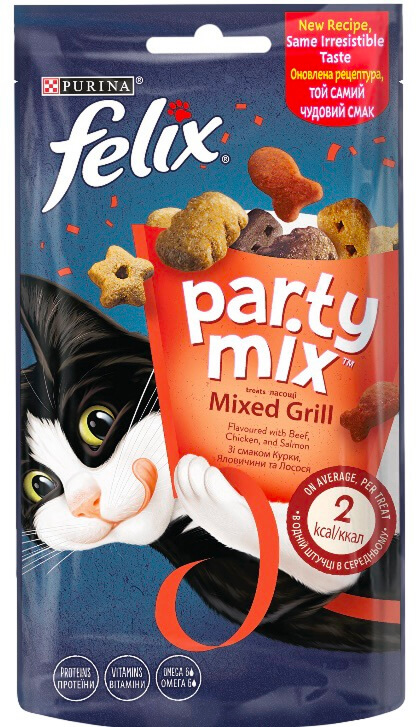 Фелікс ласощі для котів PARTY MIX Гриль Мікс 60г
